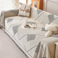Nordic Sofa Throw Blankets Outdoor Camping Picnic Large Blanket Leisure Relax Beach Towel white Travel Rug Tassels Chenille 1