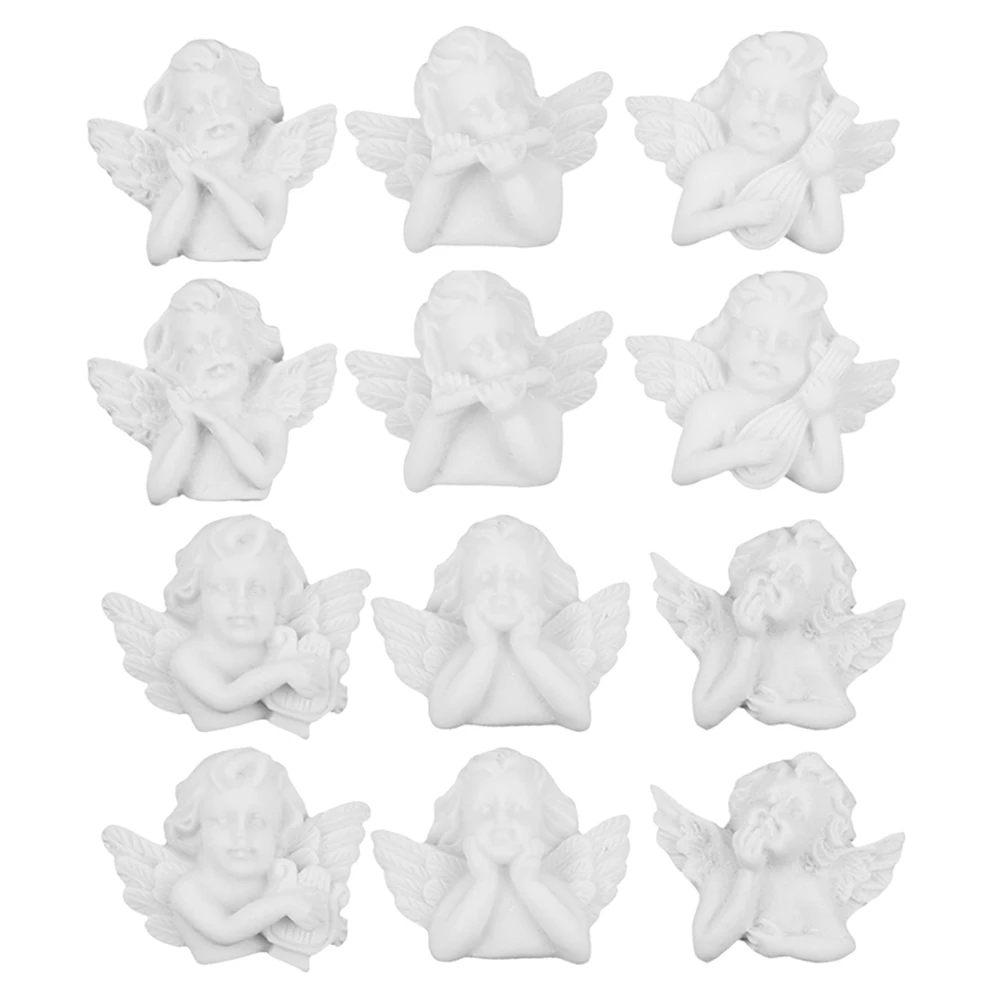 36PcsResinAngelsSculpturesLittleCherubAngelMiniatureMiniAngel