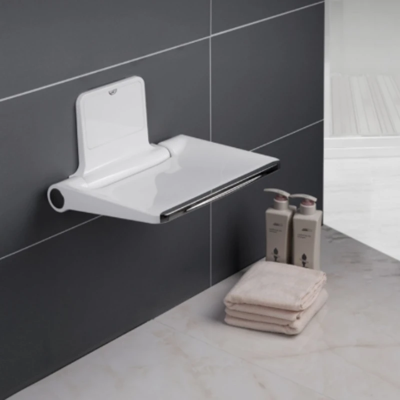 Slim Foldable Wall-Mounted Chair, Entryway Shoe Bench, Bathroom Shower Seat, Anti-Slip Mounted Bench for Hallway
