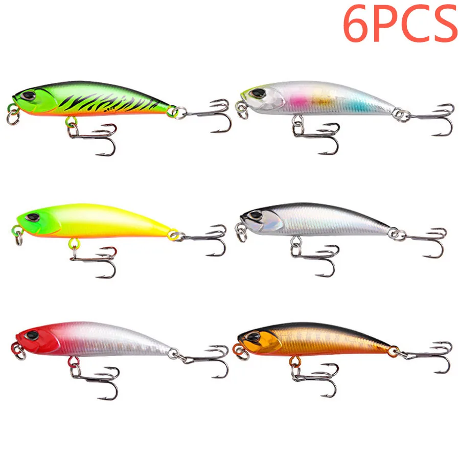 

6pcs Sinking Jerkbait Minnow Crankbaits Fishing Lures Hard Baits Artificial Wobblers For Pike Trolling Fishing Tackle Swimbait