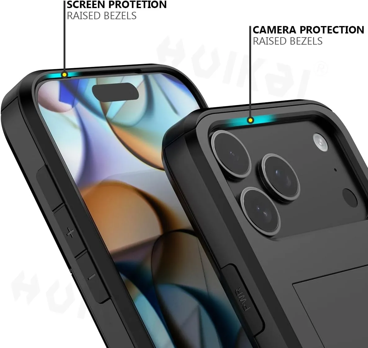 Premium Wallet Card Holder Protective Phone Case - Slim, Heavy Duty, Slide Slot Design