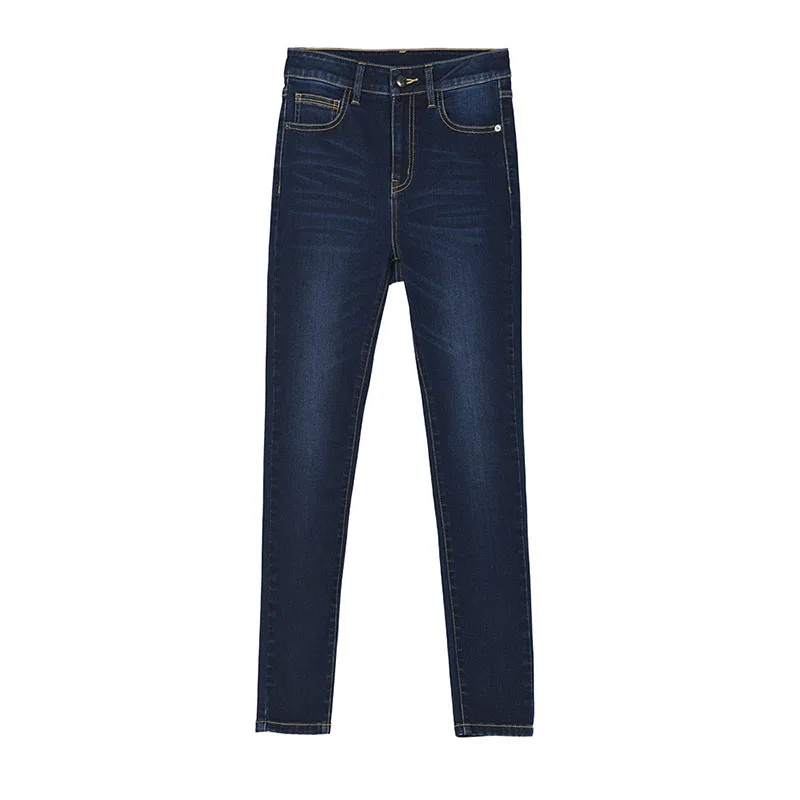 2024 Fashion Women Denim Jeans Slim Small Foot Leggings Straight Pants Elastic Version Stretch Pencil Pants for Women Trousers