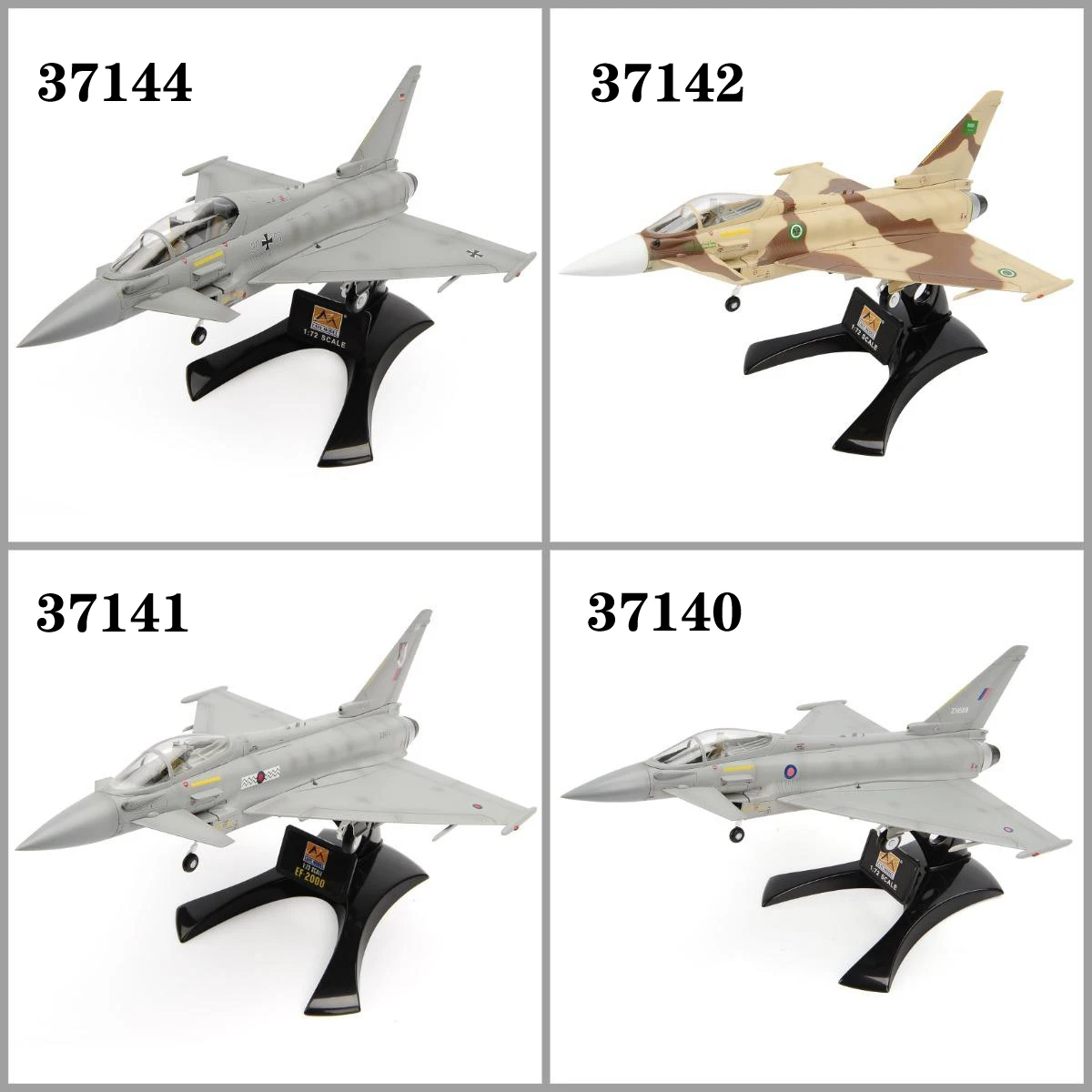 

1:72 Easy Model EF-2000 Eurofighter Aircrafts Fighters Plastic Airplanes Static Finished Model Display Collection