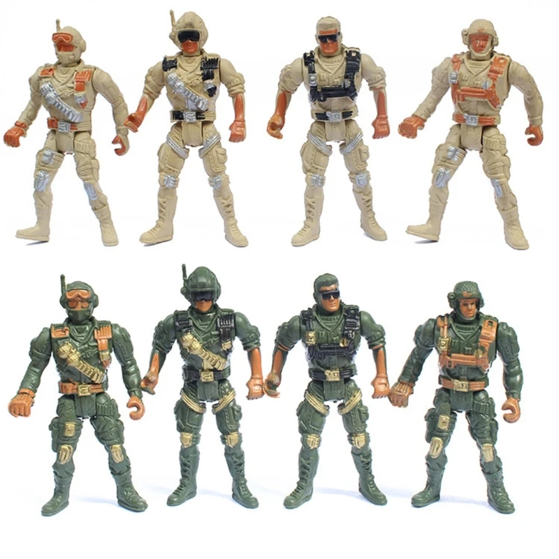 Em promoção! 6 Pcs/set Soldados Americanos Modelo Plástico De Brinquedos  Para Crianças Fresco Heróica Modelo De Articulações Móveis Figura De Ação  De Brinquedos Para Meninos Presentes