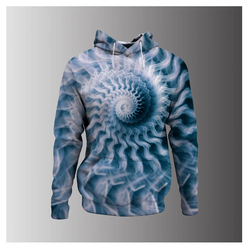 

Brand Fashion Fall Men's Hoodie Round Vertigo 3D Full Print Men's Sweatshirt Unisex Pullover Casual Sweatshirt