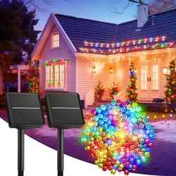 LED Solar String Lights - Outdoor Holiday & Event Decoration Lights - 5M 20LEDs (Multicolor)