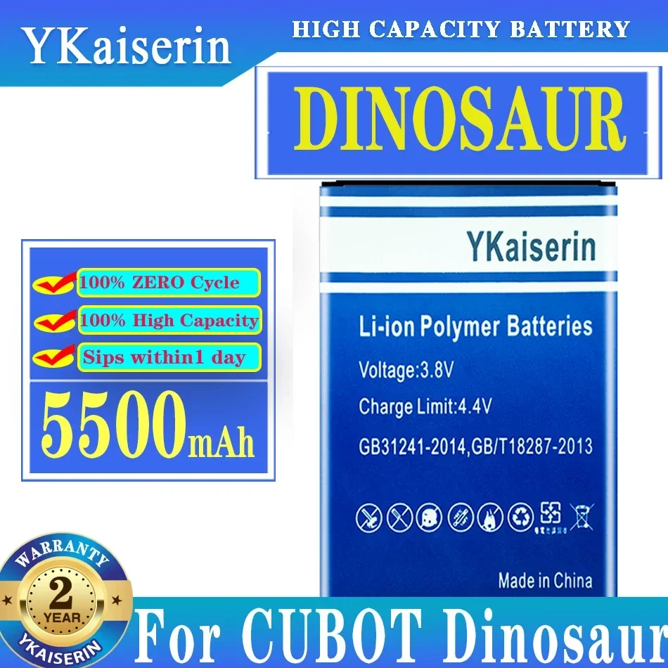 

YKaiserin New For CUBOT Battery 5500mAh Replacement Backup Battery For CUBOT Dinosaur Cell Phone Battery , In Stock