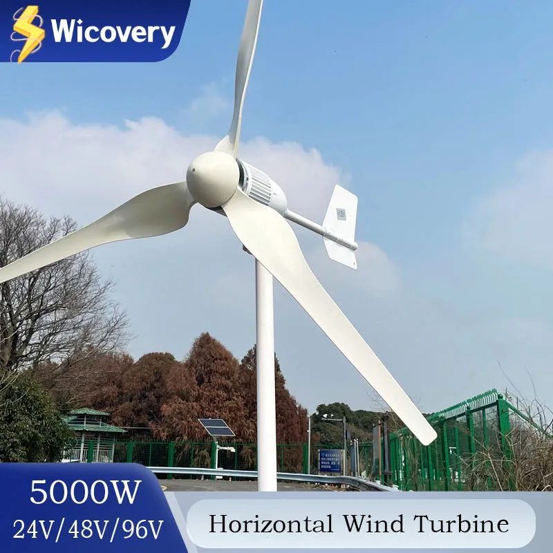 6000W High Efficiency Wind Power Generator Off Grid System 24V 48V 96V ...