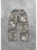 Pure Cotton Material Camouflage Jogger Sweat Pants Mens Embroidered Pattern High Street Casual Pant Oversized Loose Pants Women 4