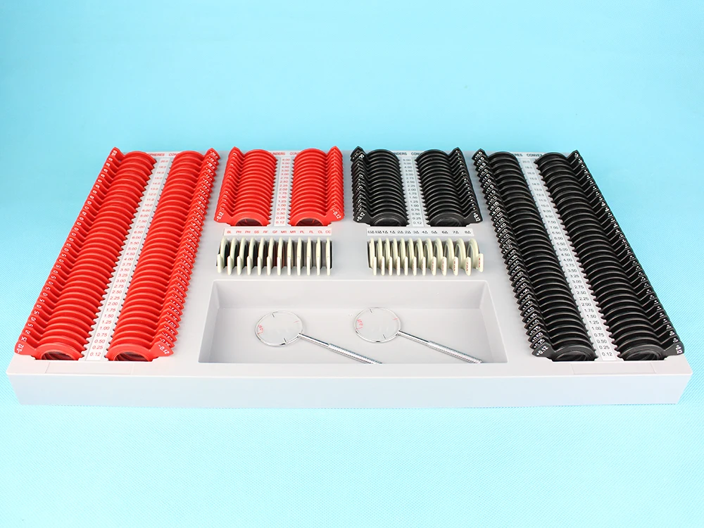 A-Grade 232 Trial lens case Optical trial lens set Plastic rim Leather case High quality