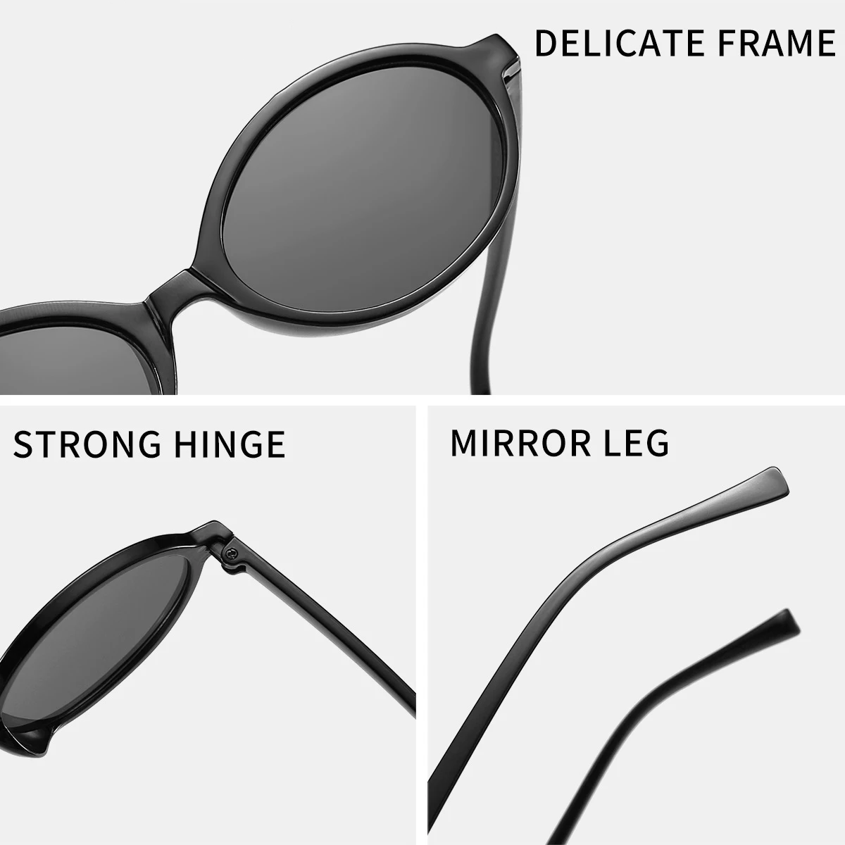 2025 New Elliptical Small Frame Bookworm Fashion Trendy For Women's High End Sensation Sunglasses 2