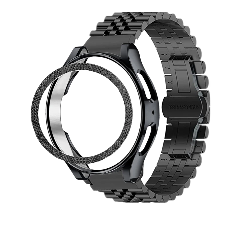 

3 шт., ремешок из нержавеющей стали для Samsung Galaxy Watch 5 4 classic, 46 мм, 42 мм, 40 мм, 44 мм