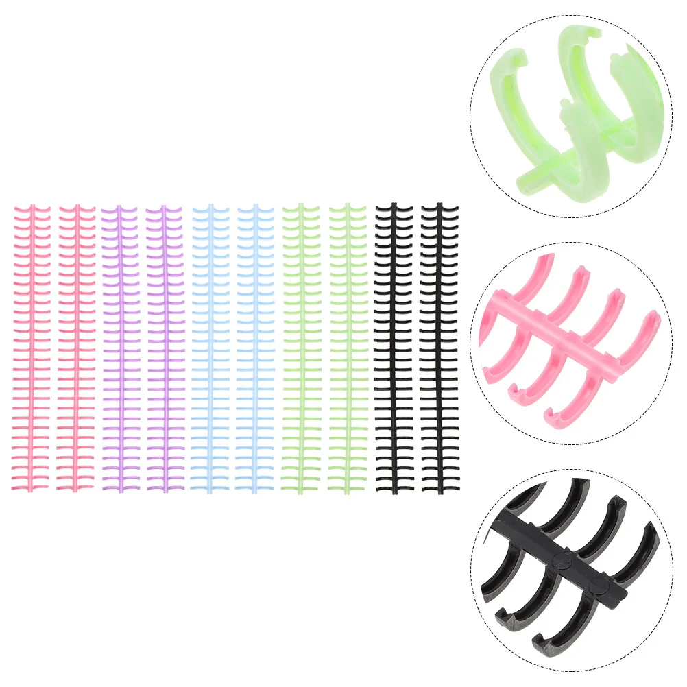 10 Pcs Plastic Notebook Rings Loose Leaf Binder Rings For Binding Coils Removable Book Scrapbook Diy Binder Office