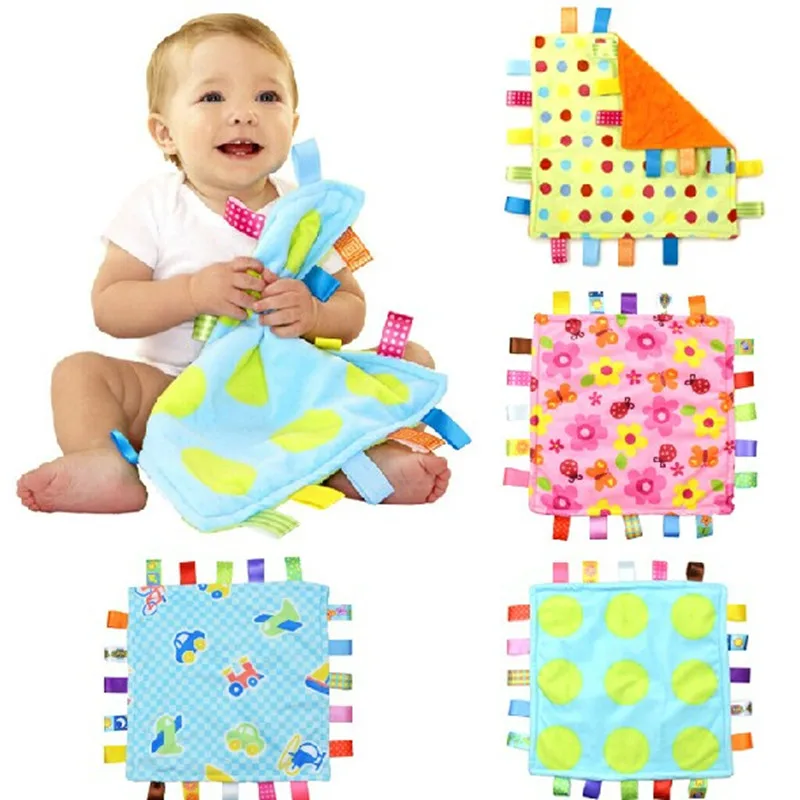 Baby Comforting taggies Blanket Multifunctional baby taggies toys soft toddler Grasping fantoche towel newborn reassure towel baby comforter blanket