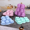 3D Lovely Bear Cake Mold Animal Cookie Silicone Mould For Chocolate Candy Kitchen Fondant Supplies Cupcake Topper Decorating 2