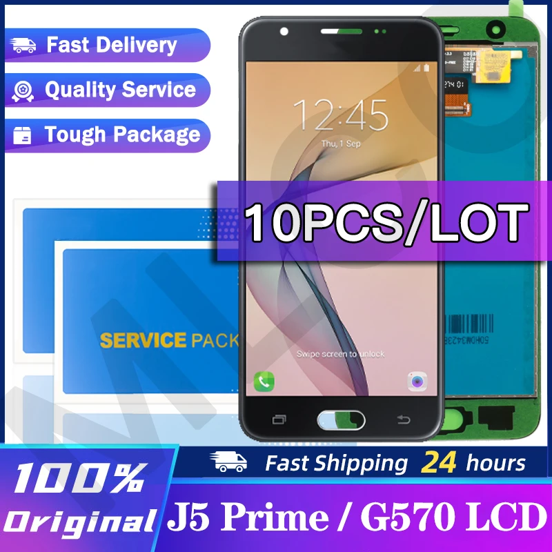 Дигитайзер 10 шт./лот оригинальный ЖК-дисплей 5 0 дюйма для Samsung Galaxy J5 Prime G570 G570F On5 2016