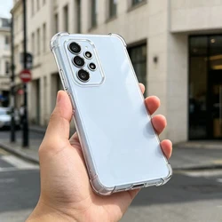 Premium Crystal Clear TPU Shockproof Silicone Soft Cover Case - Galaxy A42 5G (Clear)