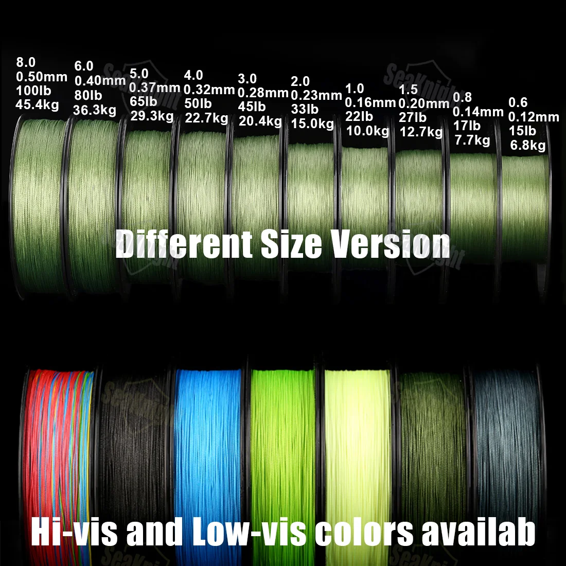 SeaKnight Brand MANSTER W8 II Series 8 Strands Braided Fishing Lines 500M Seawater proof Ultraviolet-proof for saltwater fishing 6