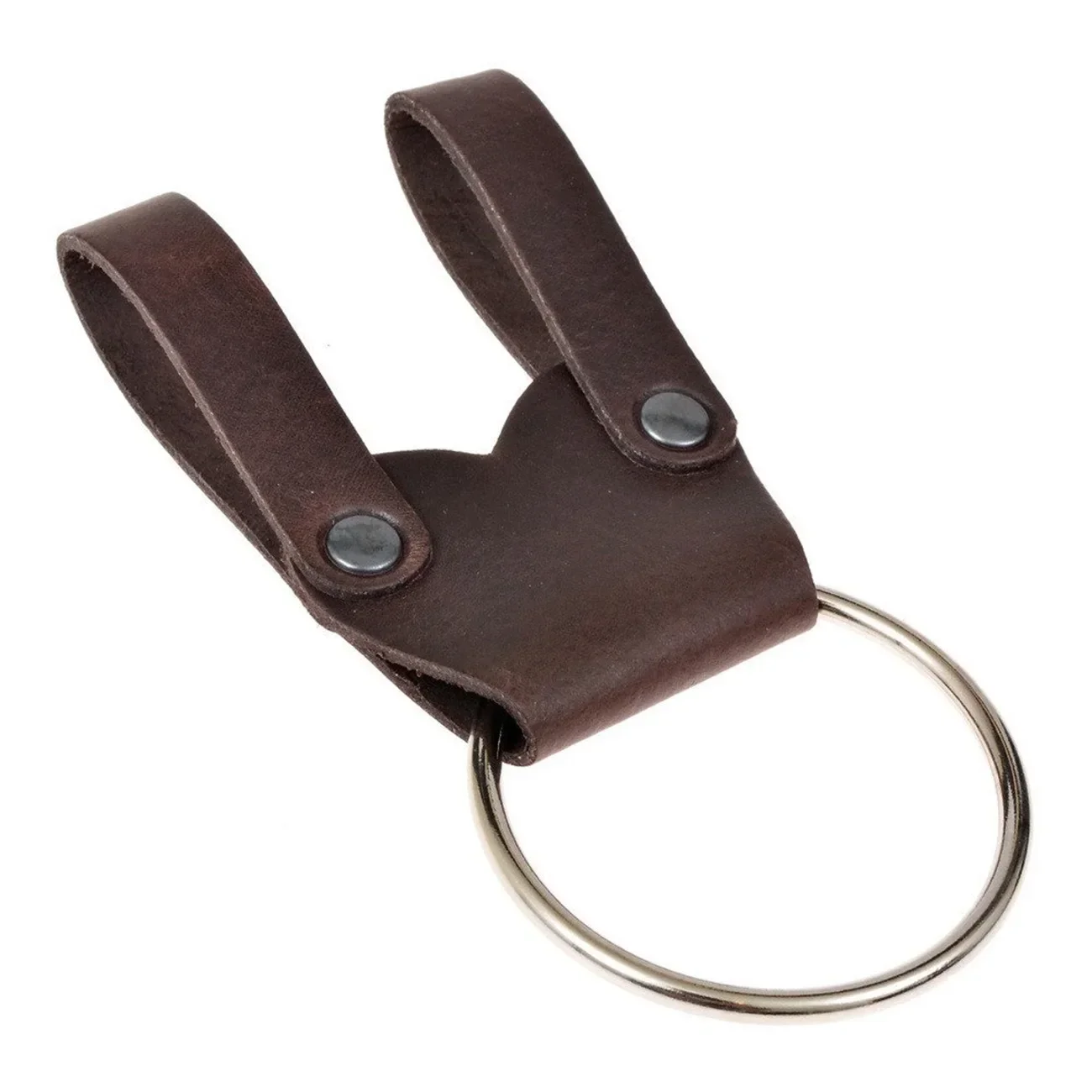 Medieval Viking knight pirate leather belt sword frog metal ring for axe mace hatchet hammer holder tomahawk holster hanger LARP