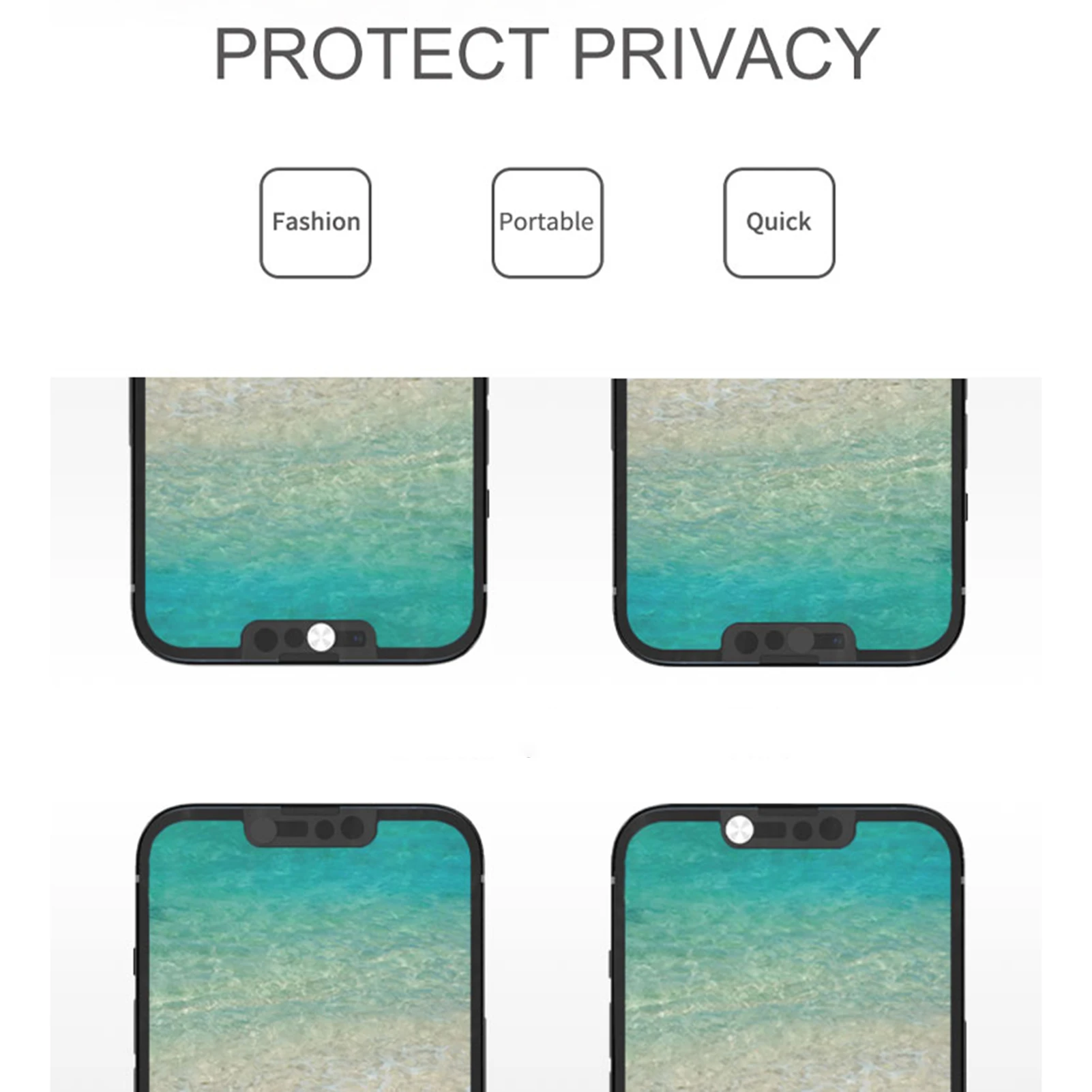 Webcam Cover Front Phone Lens Cover Plastics Phone Secrecy Protector Camera Lens Case For Iphones 13/13 Pro/13 Pro Max/13 Mini