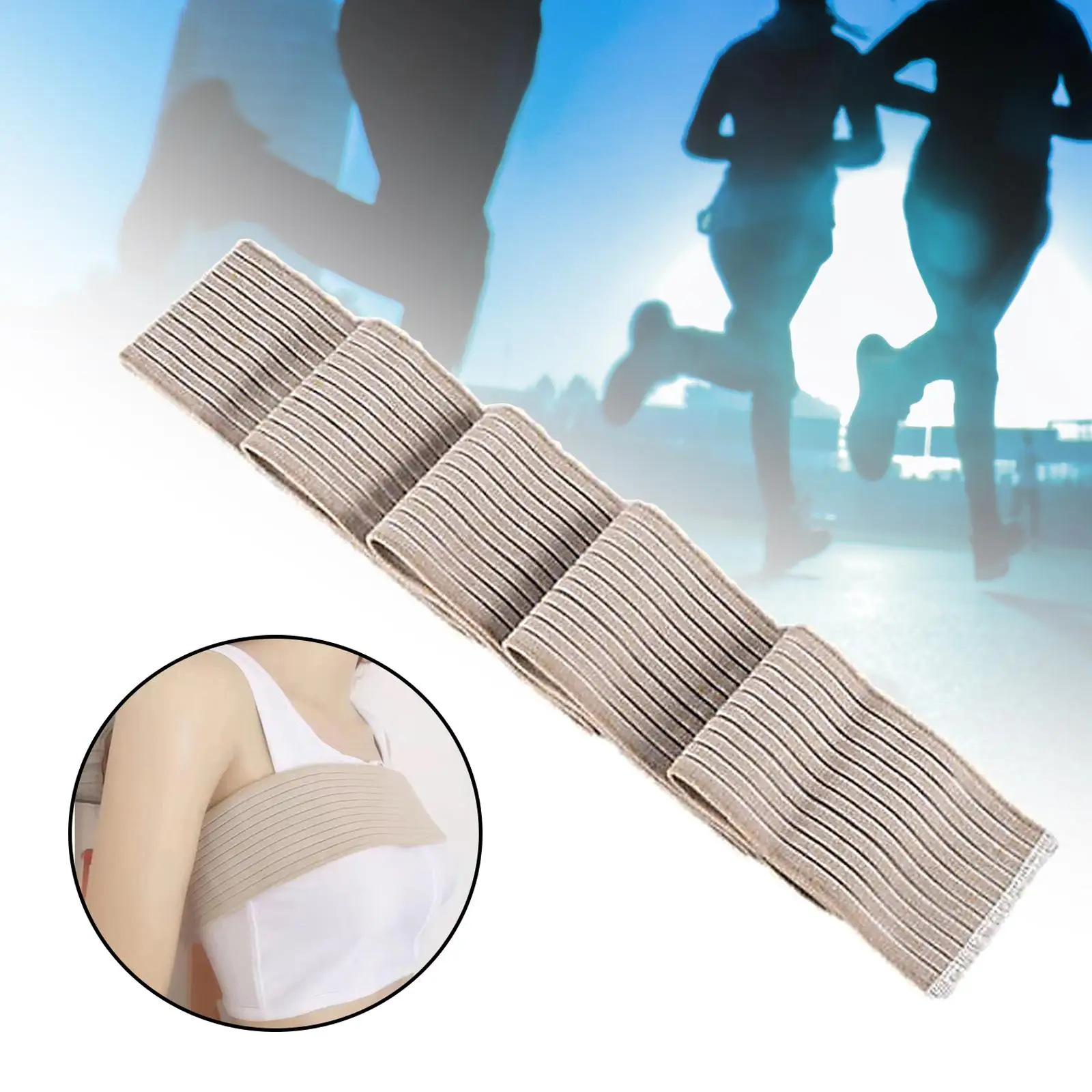 Breast Compression Band, Breast Stabilizer Band, Elastic Belt Elastic Sports Chest Belt Sports Bra Strap for Fitness Exercise