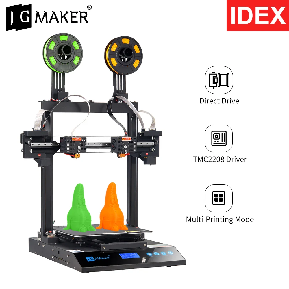 JGMAKERArtistD3DPrinterIndependentDualExtruderLargePrintSize