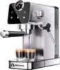 20 Bar Espresso Machine with Milk Frother, Compact Touch Screen Coffee Maker, 41oz Tank for Home, Stainless Steel for Latte, Cappuccino 1