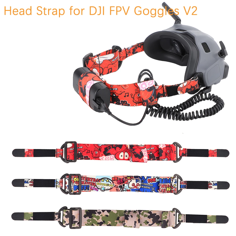 Head Strap for DJI Avata Goggles 2/FPV Goggles V2 Head Strap Battery Storage Case Elite Strap