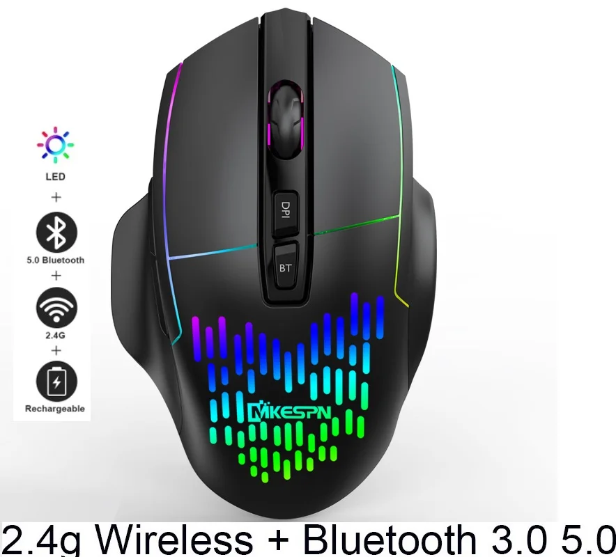 Wireless Mouse Ergonomic Computer Mouse PC Optical Mause with USB Receiver 8 buttons 2.4Ghz Wireless Mice 1600 DPI For Laptop good wireless gaming mouse Mice