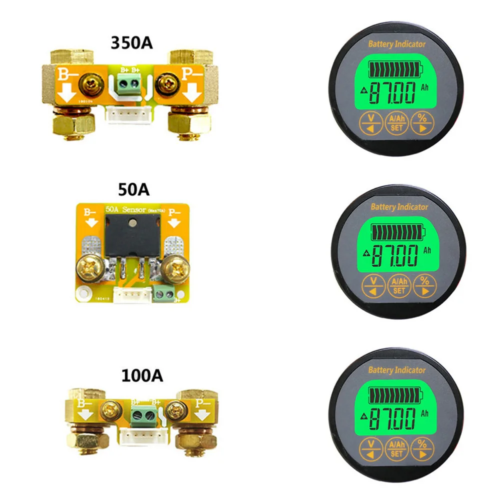 

Battery Monitor DC 0-80V0-350A SOC AH VOLT AMP Capacity Tester Voltmeter Ammeter For Mobileportable Equipmentelectric Balance