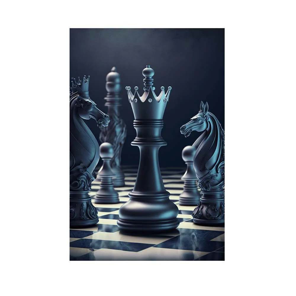Ilustração 3d de uma peça de xadrez checkmate ao rei