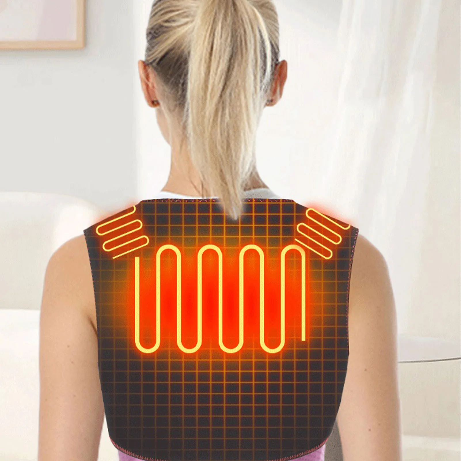 ElectricHeatingPadWarmerHeatedMatLargeThermalBlanketShoulder