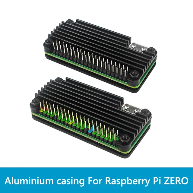 Raspberry Pi Zero 2 W Aluminum Case CNC Armored Shell with Heatsink GPIO  Header Passive Cooling