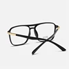 Double Beam Big Frame Square Nearsighted Glasses Women Men TR90 Short-sight  Eyeglasses Prescription 0 -0.5 -0.75 -1.0 To -6.0 2