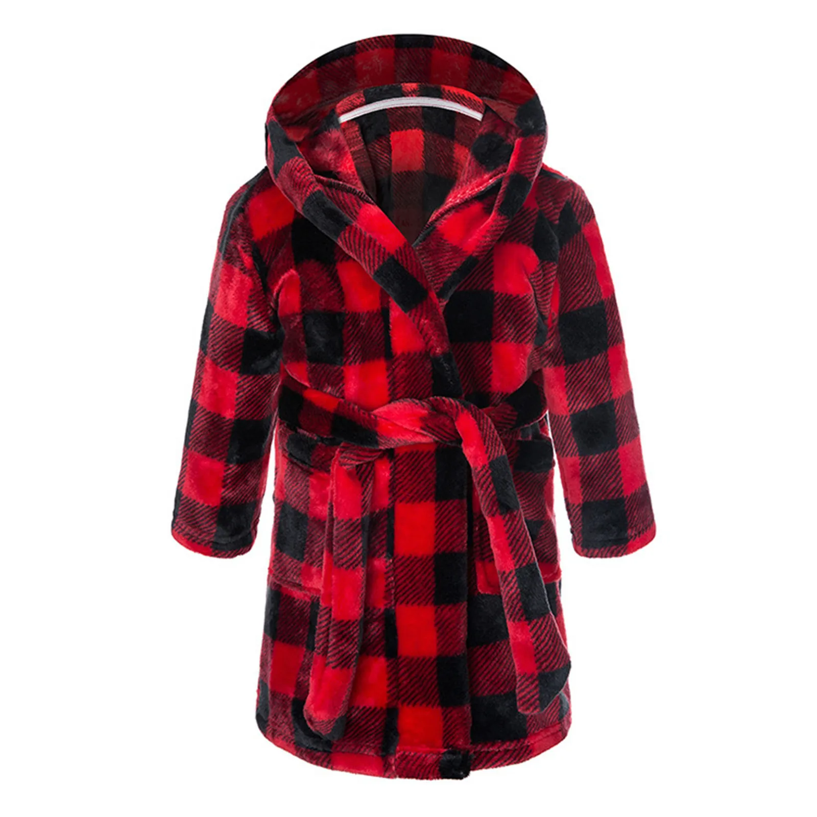 Kids Flannel Bathrobe Baby Girls Boy Cartoon Hooded Pajamas Children Soft Bath Robe Nightgown Teenager Toddler Clothing 2-12Year