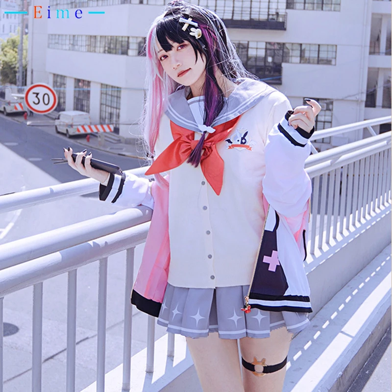 YorumiRenaCosplayCostumeVtuberCosplayHighSchoolJKUniformDress