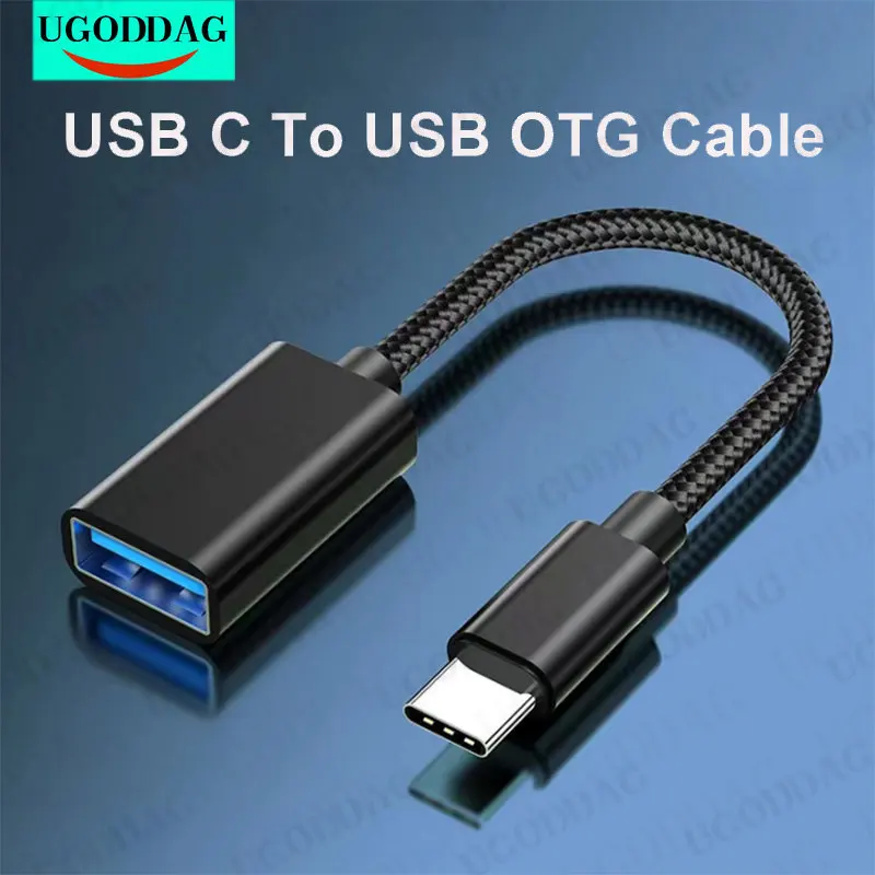 OTG Type C USB Adapter Cable for Xiaomi Samsung S20 Huawei MacBook Pro