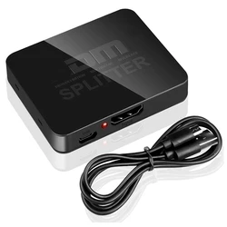4K HDMI Dual Display Video Amplifier and Splitter (Black)