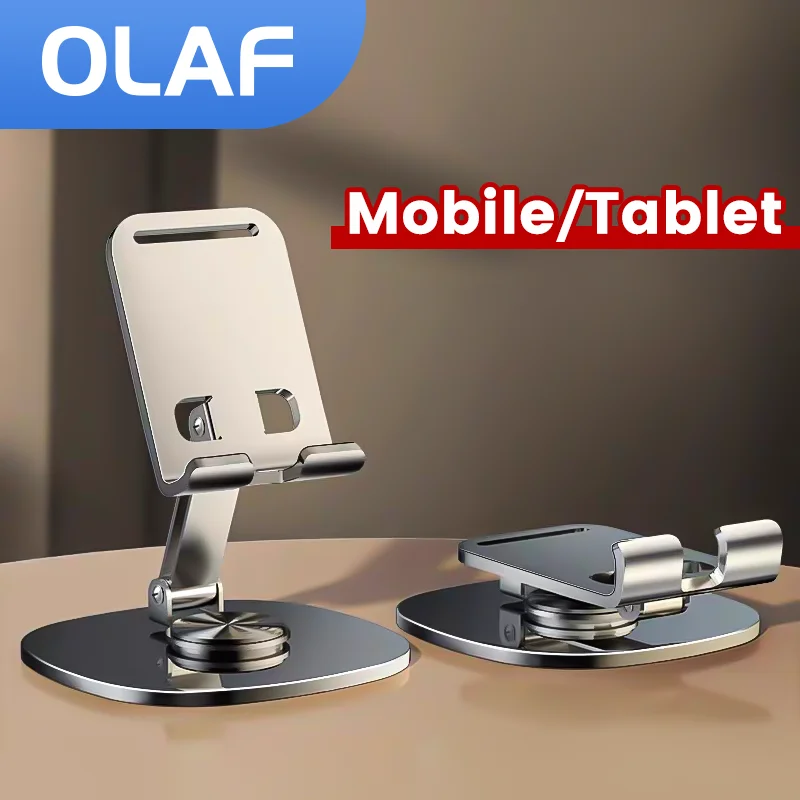 Foldable Mobile Phone Stand 360 Rotation Desktop Holder For iPad iPhone 15 14 13 Pro Samsung Tablet Cell Phone Portable Bracket BEST SELLERS