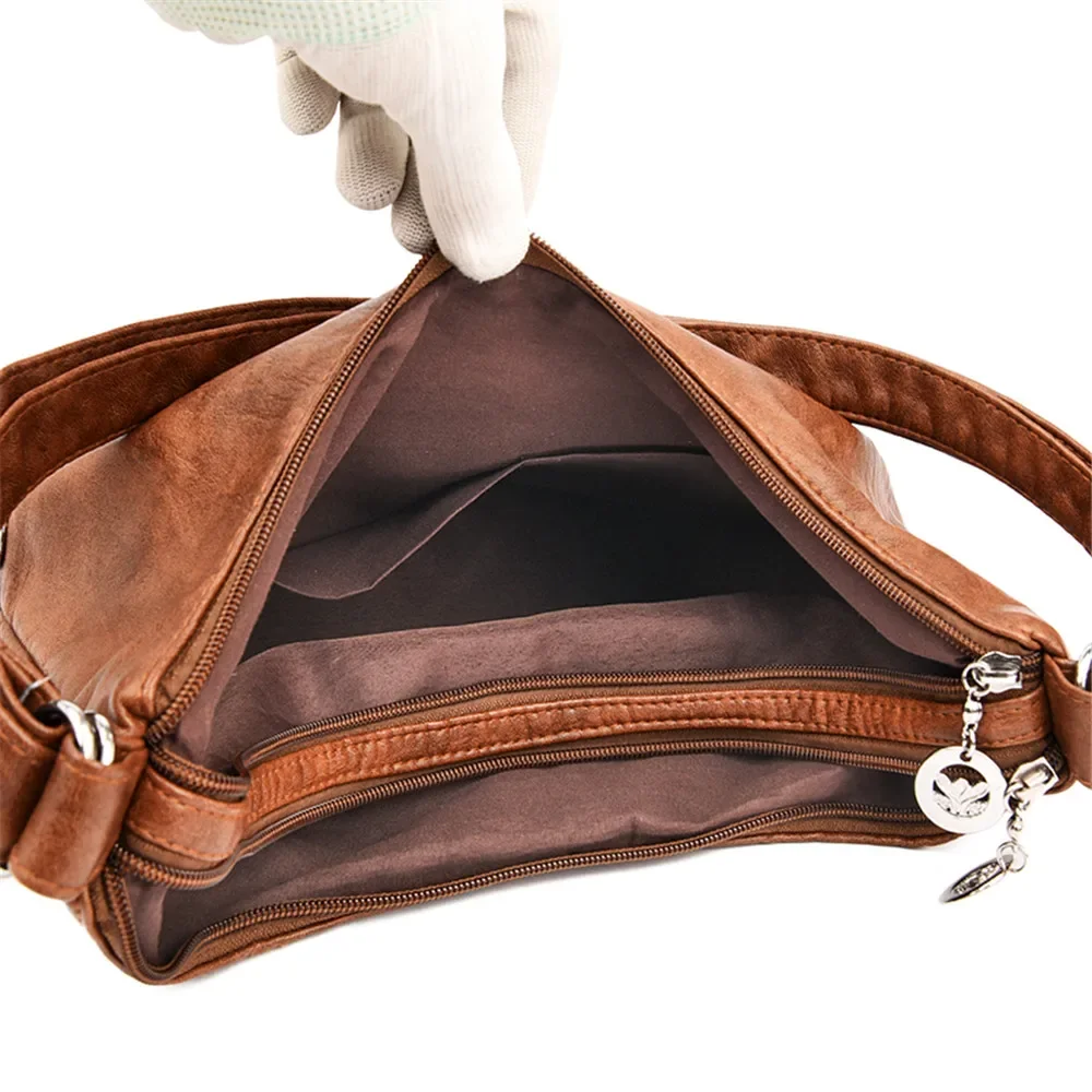 Women's Waterproof Anti Theft Leather Backpack for Girls Shoulder Bags Multifunctional Large Capacity Travel Backpacks Mochilas 5