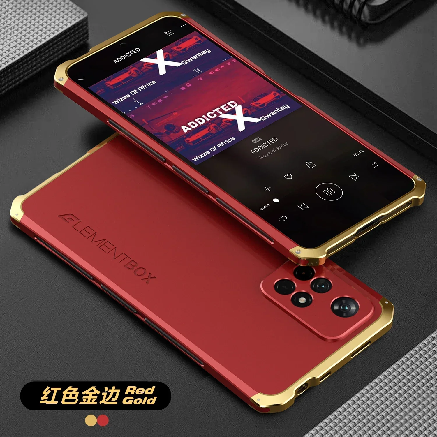 Rugged Aluminum Shockproof Phone Case - Durable Hard Back Cover
