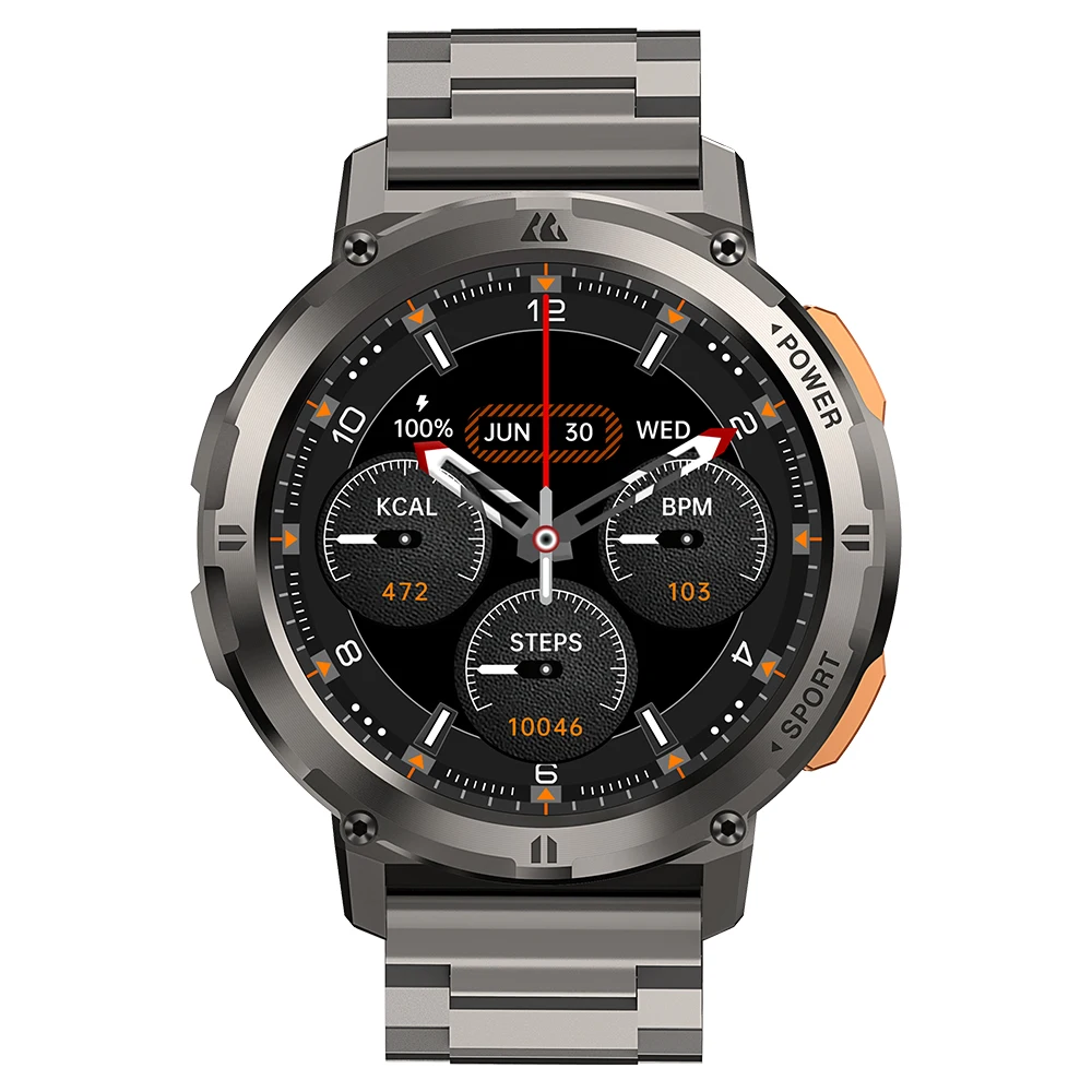 Alça de para Kospet Tank m2 Tank t2 Relógios Inteligentes Correias de Metal Pulseira Masculina de Substituição 22 mm Aço Inoxidável - Image 2