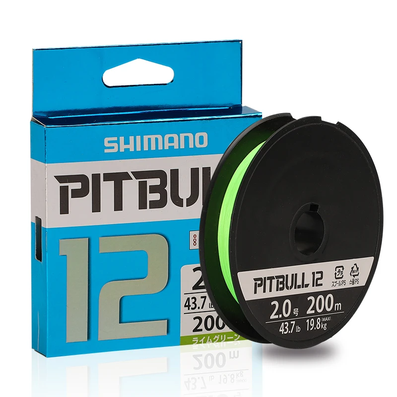 

SHIMANO X12 Fishing Line PITBULL 150M/200M X12 PE Braided Fishing Line High Strength and Soft Green/blue Fishing Line