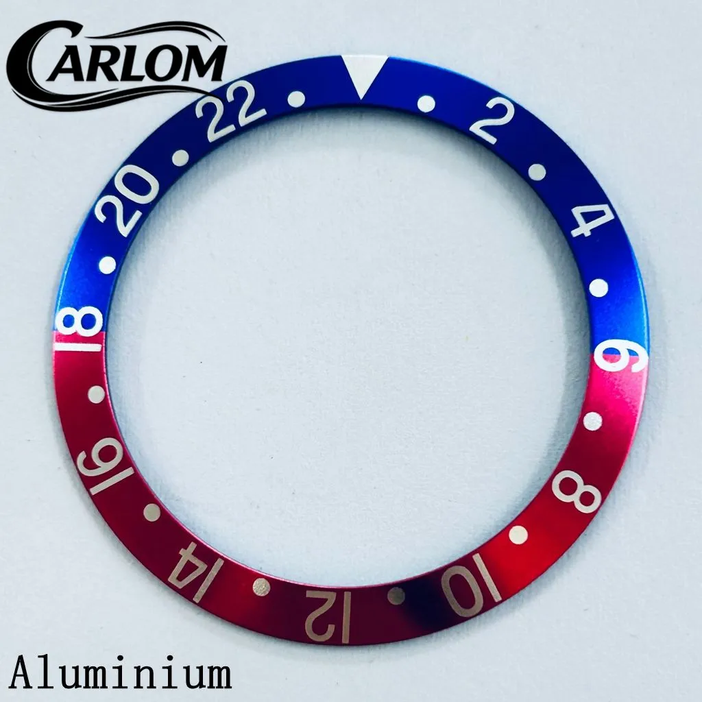 Black Blue Green Gray Ceramic Aluminium Sloping Bezel Insert