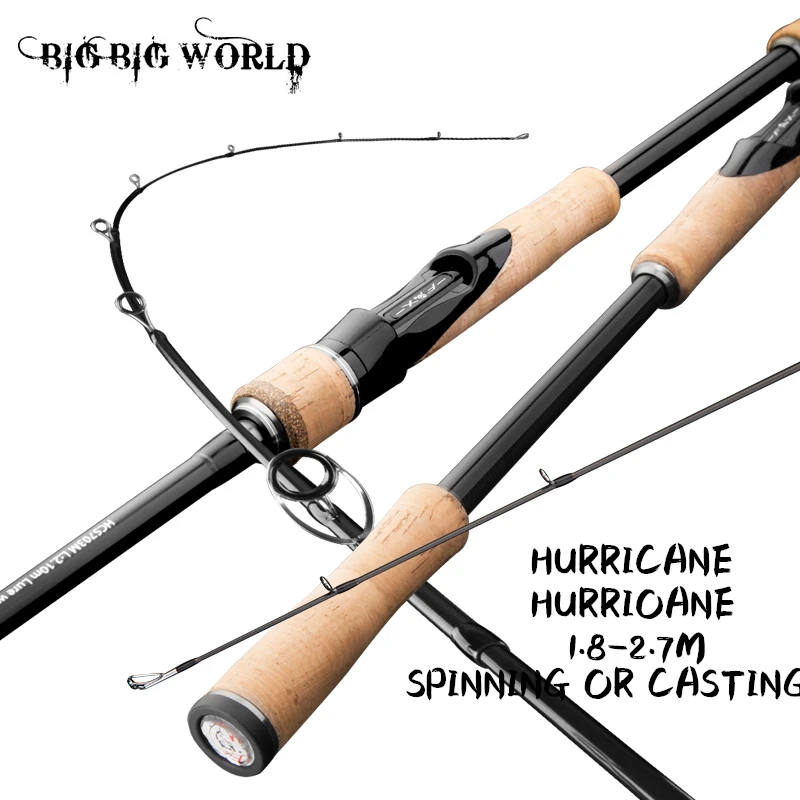 BIGBIGWORLD Lure Fishing Rod 1.8m 2.1m 2.4m 2.7m 24T Carbon Spinning  Baitcasting TS Guide Travel Lure Rod 5-40g ML/M/MH - AliExpress