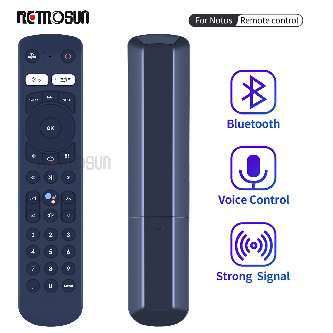 

New Voice Remote Control for Tech4home Lda TV EVOCA t4hu212036K NOTUS M1