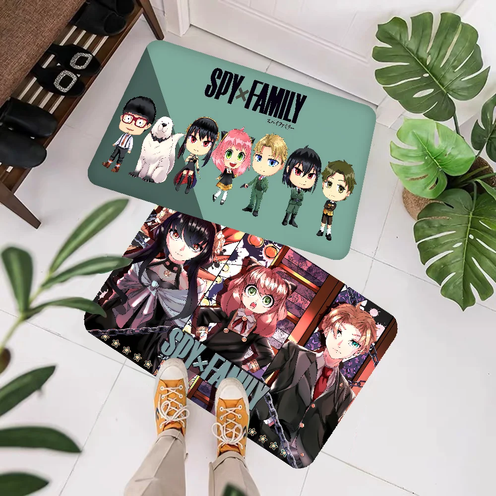 Spy x Family Room Mats Anti-slip Absorb Water Long Strip Cushion Bedroon Mat Household Carpets 6