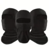 3pcs Breathable Black Balaclava Mask Scarf - UV Protection and Summer Cooling for Bike Riding, Motorcycle, Skiing 1