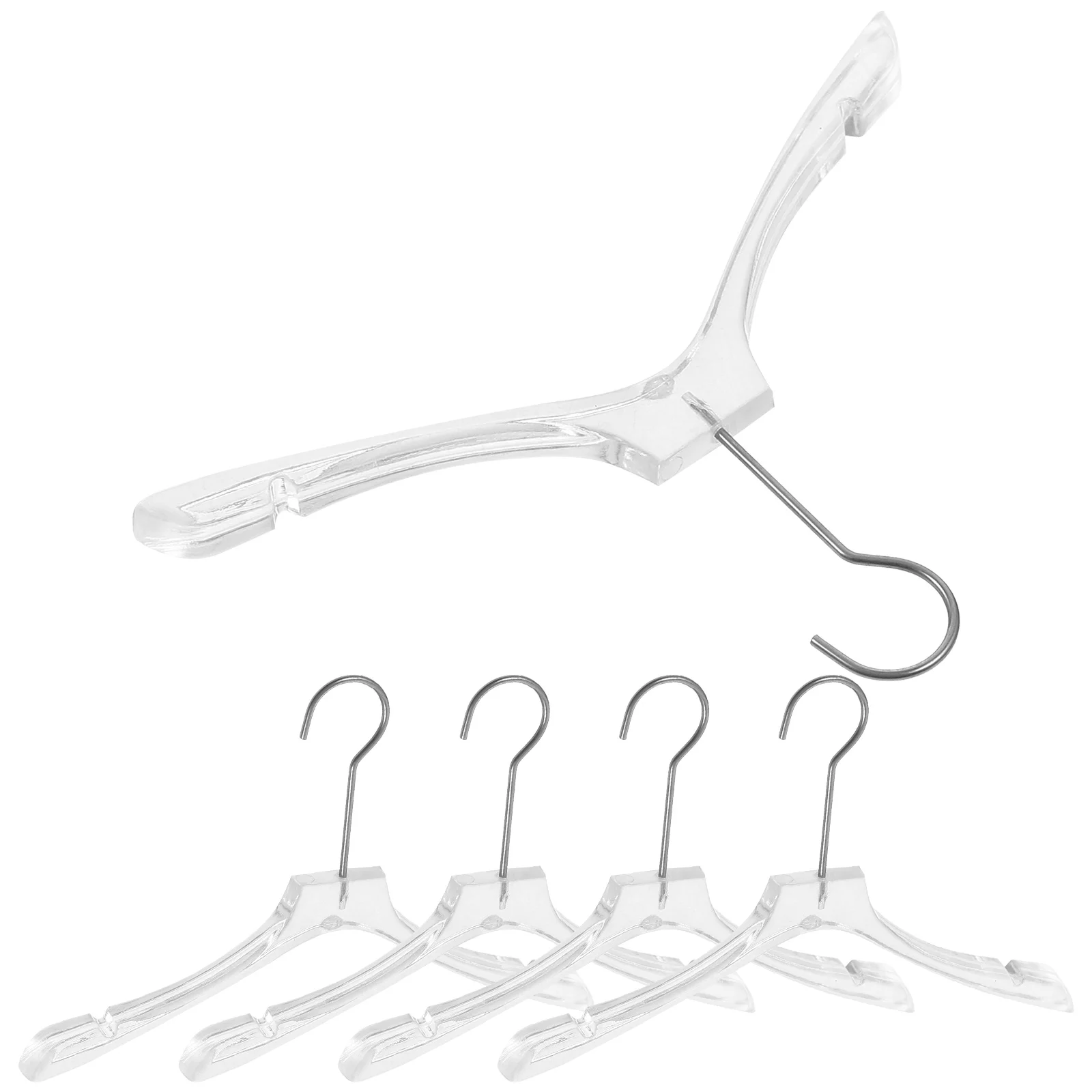 

5pcs Mini Hangers Miniature Hanger Dolls Clothes Hanger Miniature Hanger Dollhouse Accessories