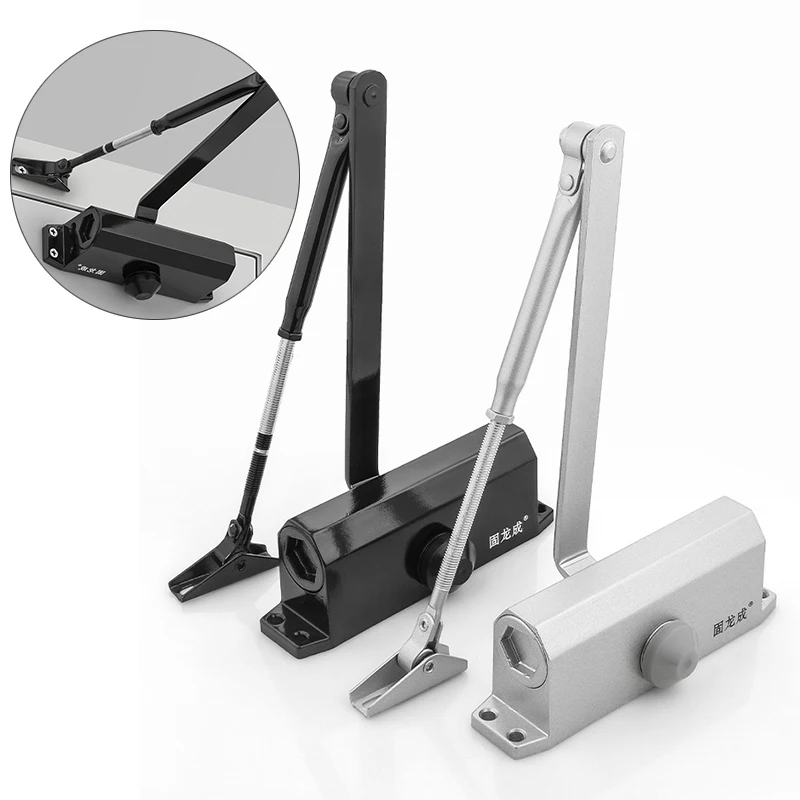 Hydraulic er Automatic Door Closer 25KG to 45KG Adjustable Speed Door Closing Equipment Mute Soft Closing Hardware
